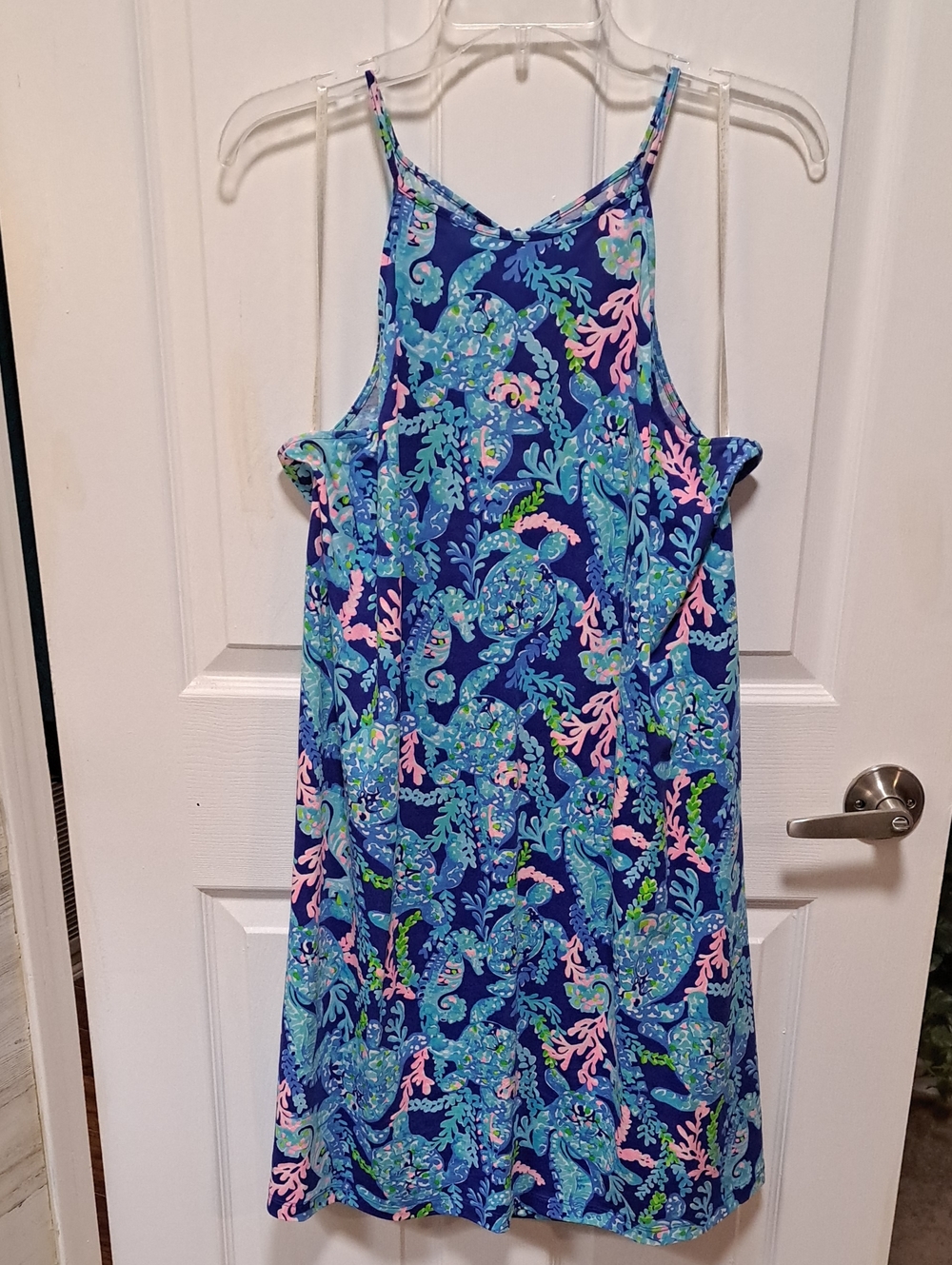 Lilly Pulitzer (SAMPLE DRESS) Corsica Blue Turtle Villa